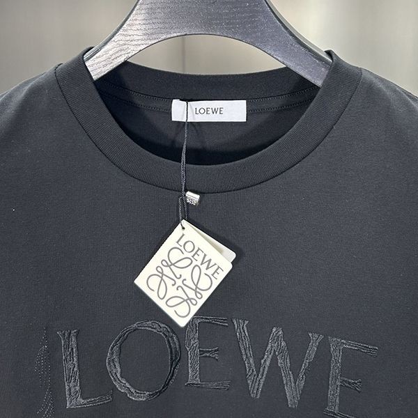 ★日本!!人気！ロエベ エンブロイダリー アナグラム Tシャツ 偽物 los58102